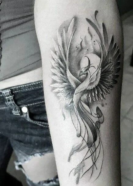 Птица феникс тату фото Top 100 Best Phoenix Tattoo Ideas For Women - Mesmerizing Mystical Designs Phoen