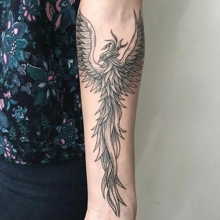 Птица феникс тату фото на руке Tatuajes de aves fenix, descubre nuestra selección de mejores tatuajes Phoenix t