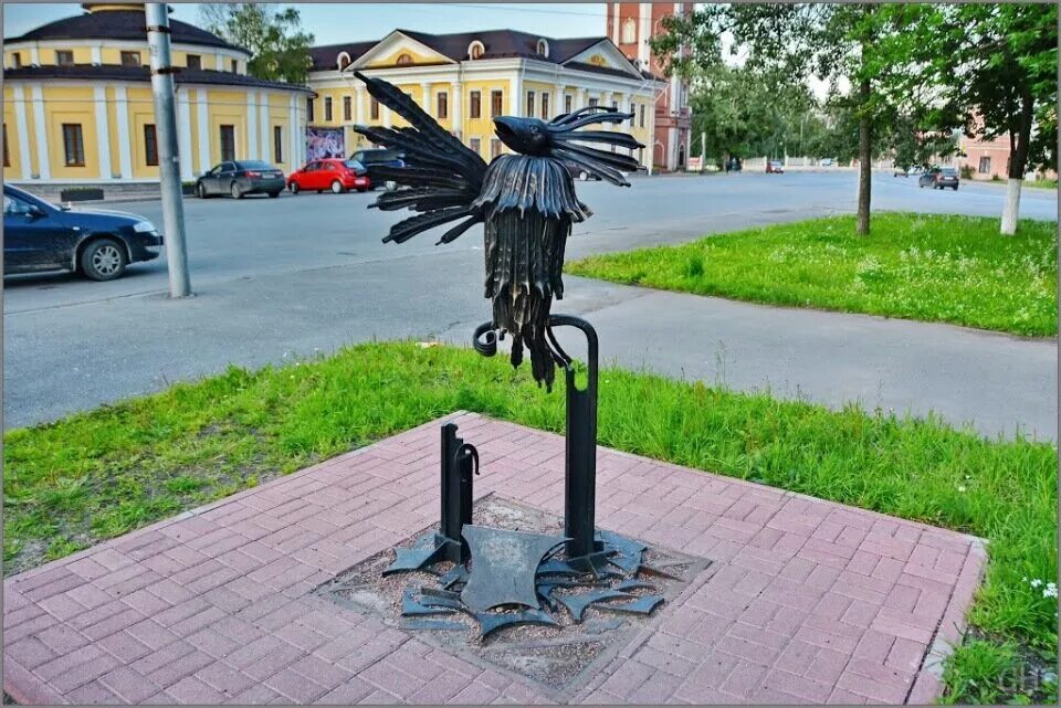 Птица говорун вологда улица сергея орлова фото Panorama: Птица Говорун, genre sculpture, Vologda, ulitsa Sergeya Orlova - Yande