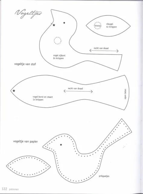 Птица выкройка своими руками Идеи на тему "Птицы" (140) птички, птицы, петушки