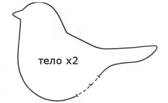 Птица выкройка своими руками Птичка тильда - выкройка Выкройки, Тканевые сердца, Птицы из ткани