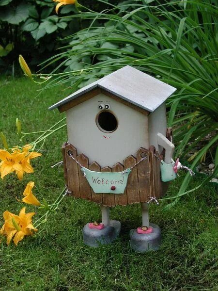 Птицы для дачи своими руками Всякие красивости для дачи Decorative bird houses, Bird house, Bird houses