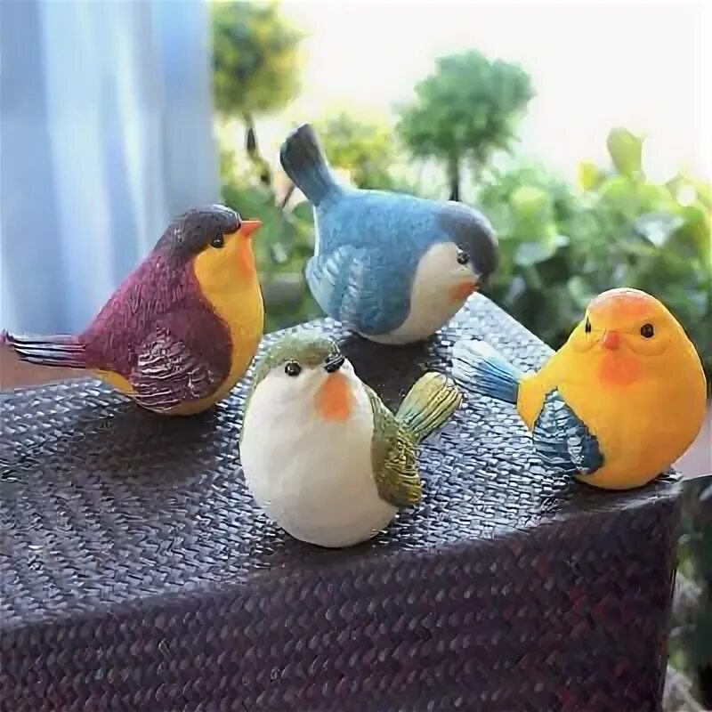 Птицы для сада своими руками фото Creative Outdoor Garden Simulation Resin Bird Home Decor Crafts Ornaments eBay