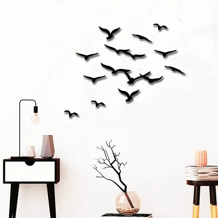 Птицы на стене в интерьере Bird Metal Wall Art Freedom , Metal Wall Decor, Metal bird decor, Wall Sign, Lof