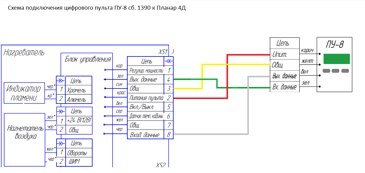 Пу 5 схема подключения пу-8 на 4дм - advers.ru