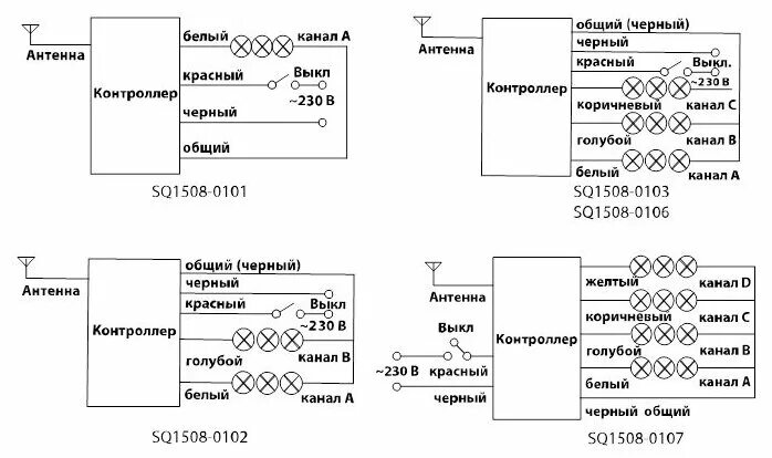 Пу2 мк 4 схема подключения Комплект для беспроводного управления освещением ПУ1-МK-1 (1 канал) "Уютный дом"