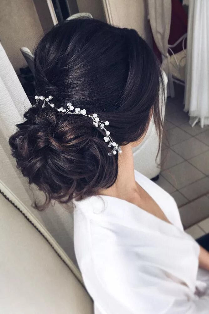 Пучки на свадьбу фото classic #weddinghairstyles Quince hairstyles, Hair lengths, Wedding hairstyles f