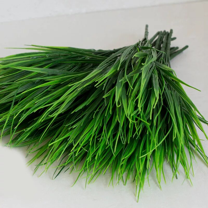 Пучки трава фото 1pcs 7-fork Green Grass Artificial Plants For Plastic Flowers Household Store De