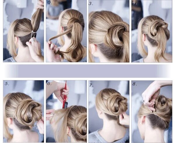 Пучок пошаговая инструкция фото How To Do A Messy Bun Step By Step - Style Arena Idées de coiffures, Coiffures s