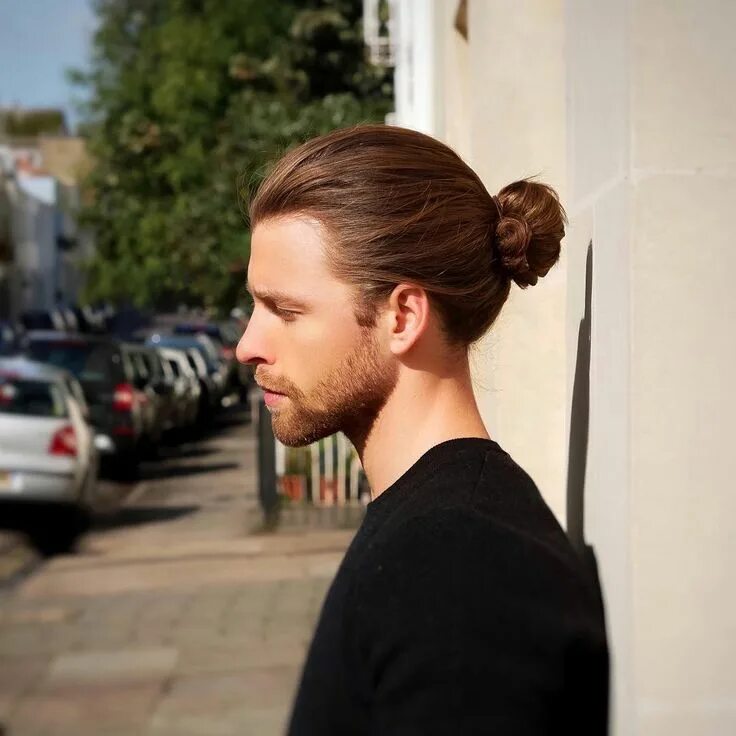 Pin on People Man bun hairstyles, Long hair styles men, Long hair beard