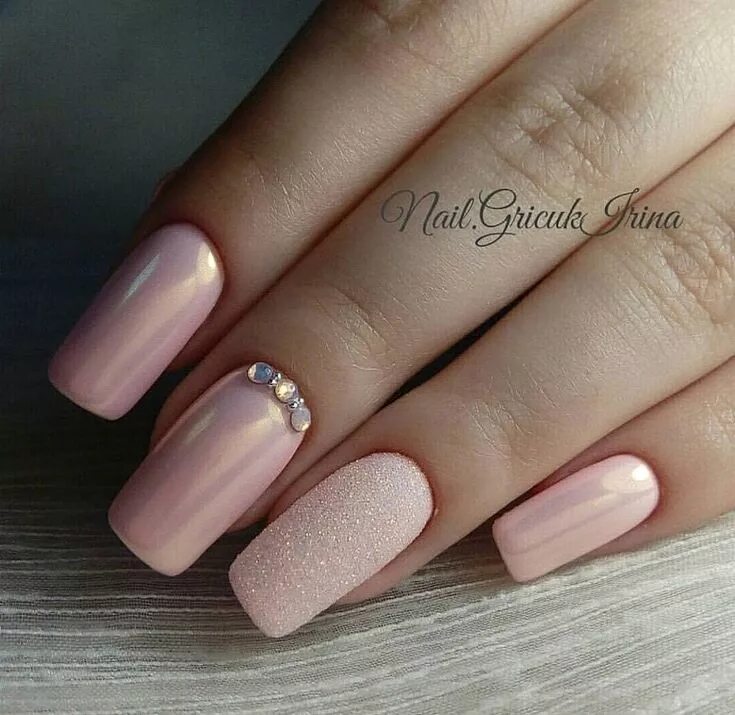 Пудровые ногти фото Pin by Aluśka on Paznokcie Nails, Nail manicure, Trendy nails