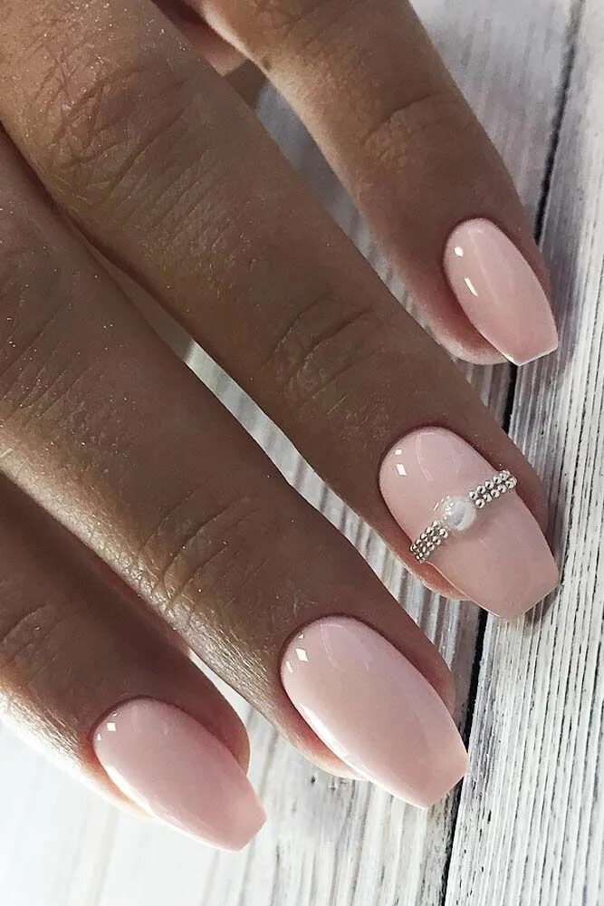 Пудровые ногти фото 37 Exquisite Ideas Of Wedding Nails For Elegant Brides Nails, Bride nails, Weddi