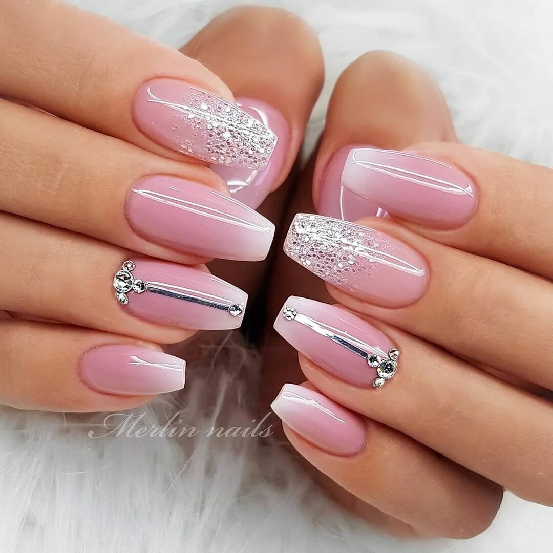 Пудровые ногти новый тренд в маникюре фото Pin by Makeda Serju on nail ideas Nails, French nails, Nail designs