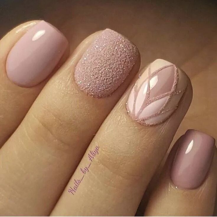 Пудровый дизайн ногтей фото Pin by Марина Бровко on Дизайны гель лаком. Pale pink nails, Pretty nails, Nails