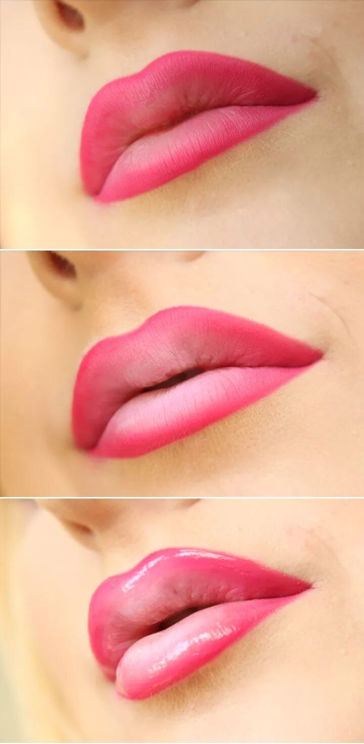 Пудровый макияж губ DELICIOUS LIPS TUTORIAL! Helen Torsgården - Hiilens sminkblogg Ombre lips, Lip t