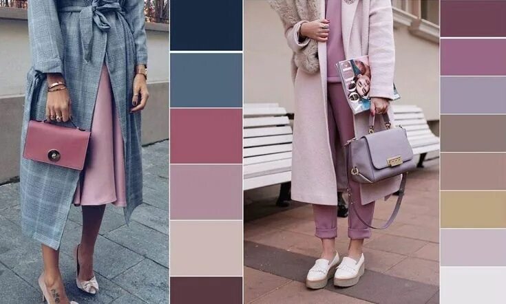 Пудровый розовый в одежде сочетание ▷ 1001 + ideas sobre como combinar colores en la ropa Cómo combinar colores, Com