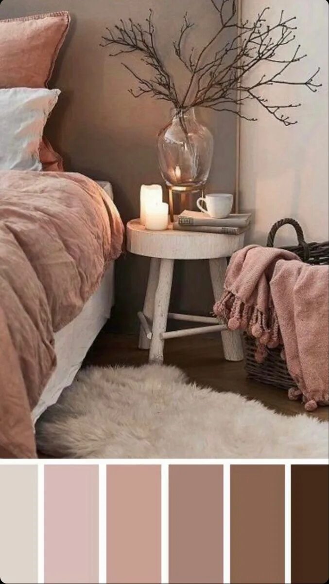 Пудровый цвет в интерьере с чем сочетается Pin by Decor Design on Ideas for small bedrooms Bedroom color schemes, Bedroom c