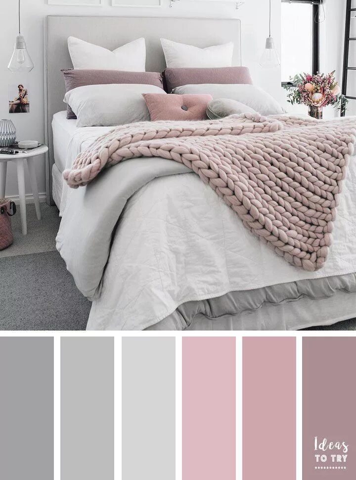 Пудровый цвет в интерьере сочетания Amazing Girls Bedroom!!! #teenbedroom Beautiful bedroom colors, Gray master bedr