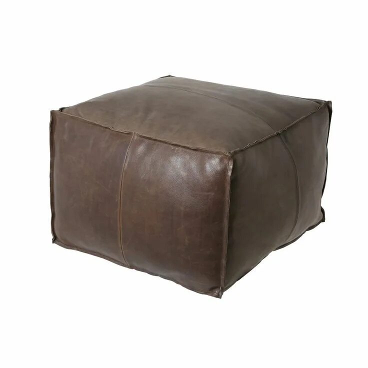 Пуф в стиле лофт Bob Leather Ottoman Ottoman, Leather ottoman, Brown ottoman