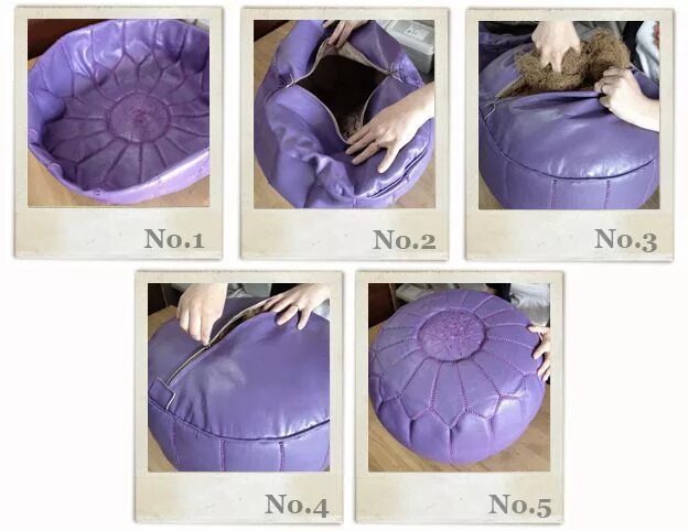 Пуфики своими руками выкройки How To Care For Moroccan Leather Pouffes Bohemia Design Moroccan leather pouf, L