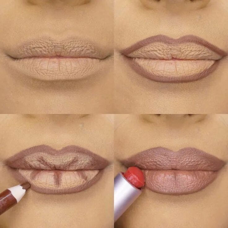 Пухлые губы с помощью макияжа Sephora on Twitter Lip contouring, Tinted lip treatment, Eye makeup