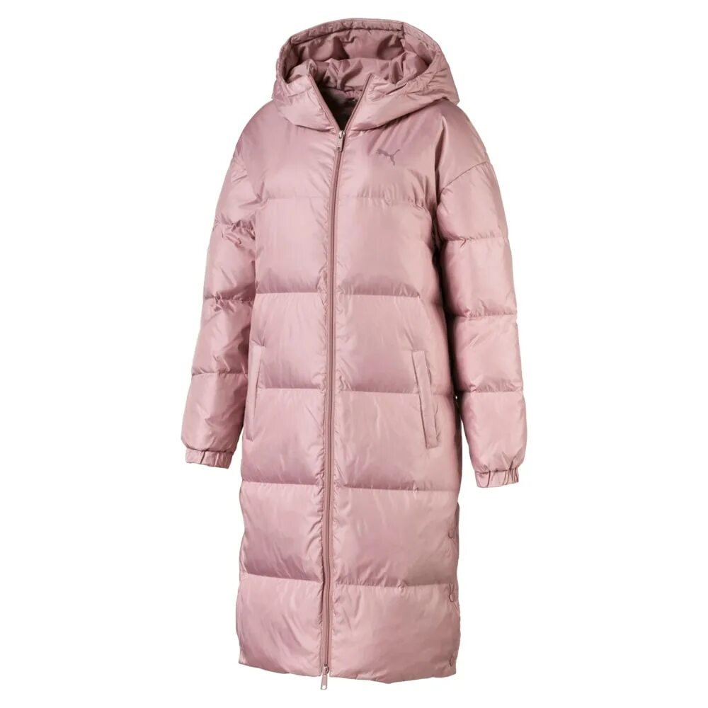 Пуховик пума женский зимний фото Куртка Longline Women's Down Jacket Цвет: Розовый Woodrose Puma Арт: 843614_01