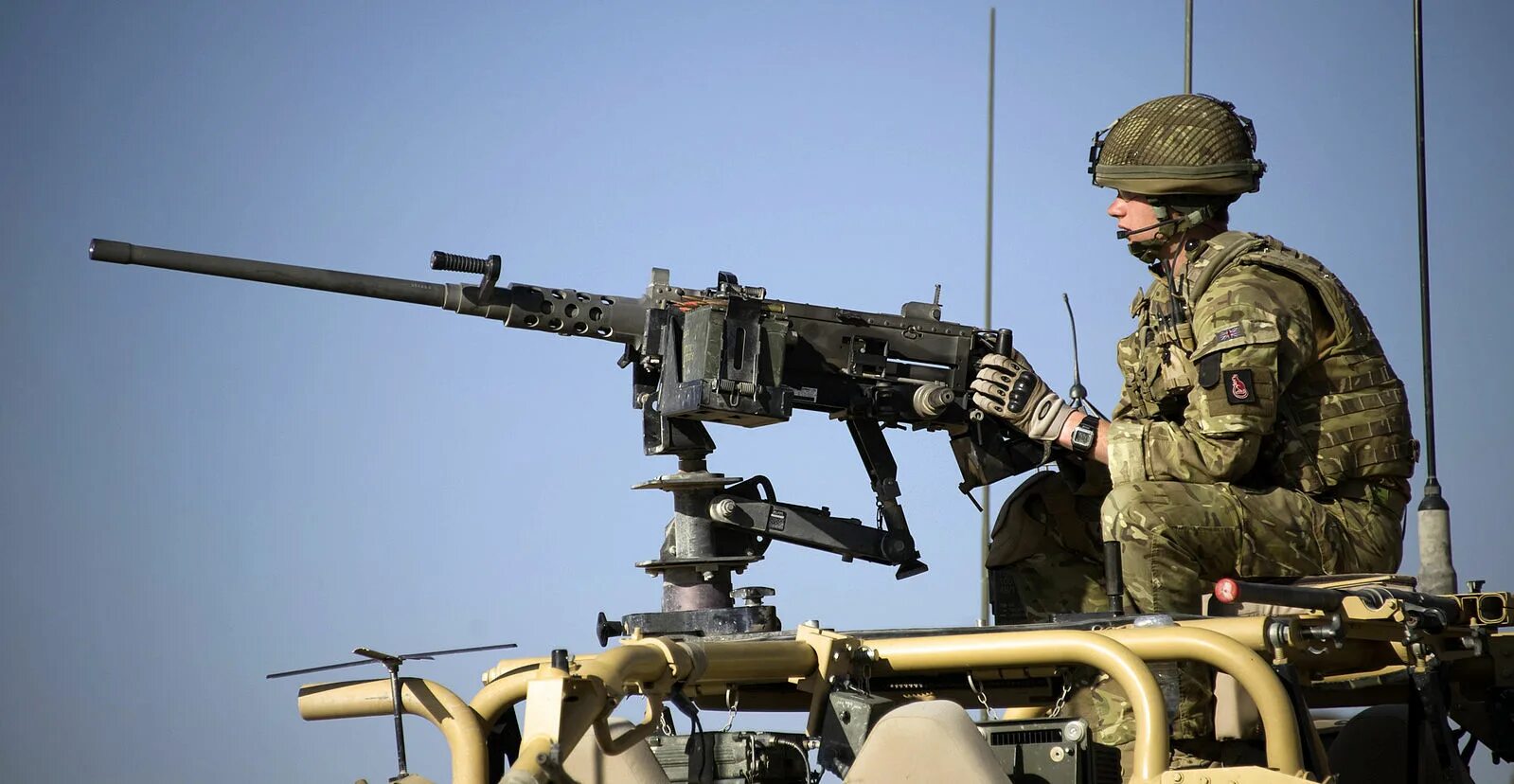 Пулемет российской армии фото Файл:Soldier Manning .50 Cal Heavy Machine Gun on Patrol in Gereshk, Afghanistan