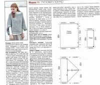 Пуловер пончо спицами с описанием и схемами Пончо пуловер спицами схемы и описание