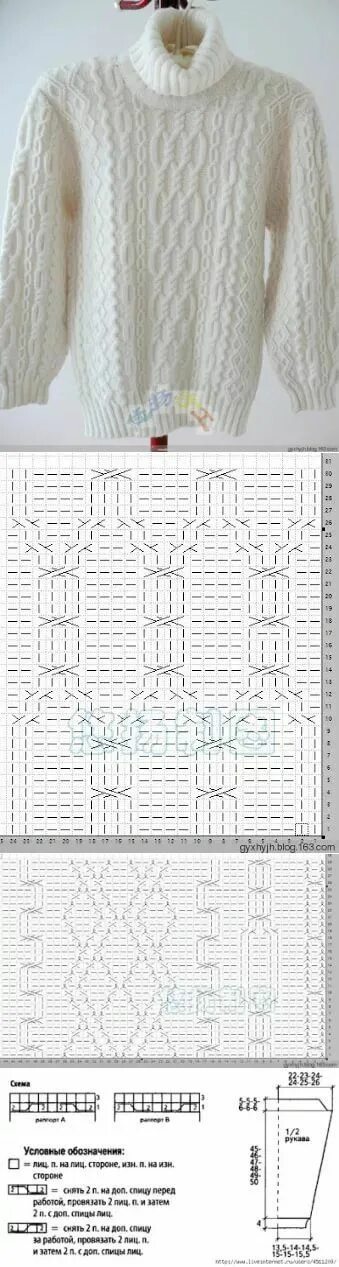 Пуловер с аранами спицами женский схема Идеи на тему "Модели вязаных свитеров" (76) в 2021 г модели вязаных свитеров, вя