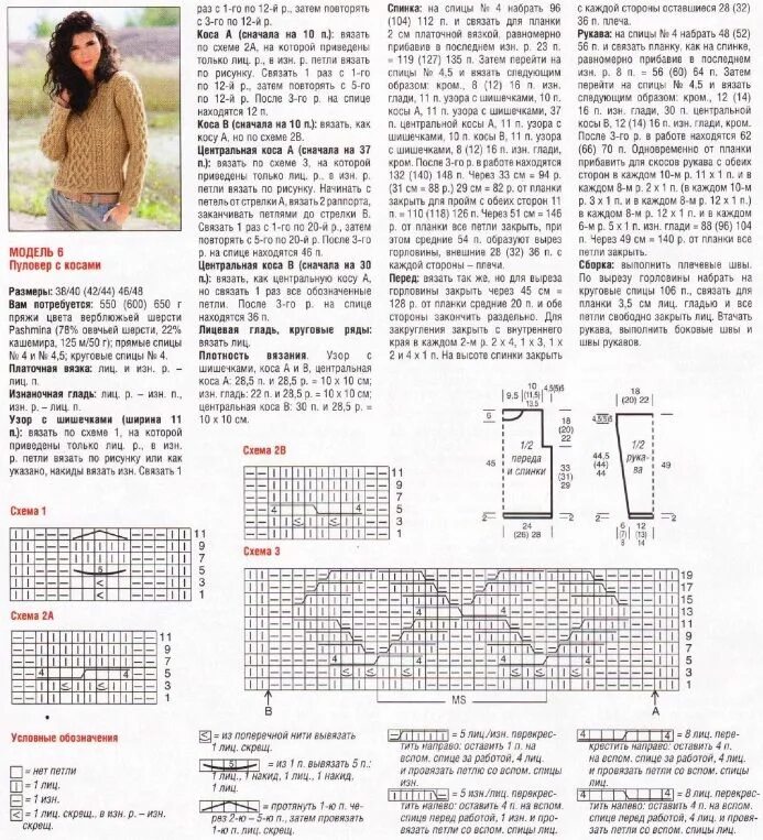 Пуловер с косами спицами для женщин схемы Короткий пуловер спицами Вязание, Пуловер, Картинки