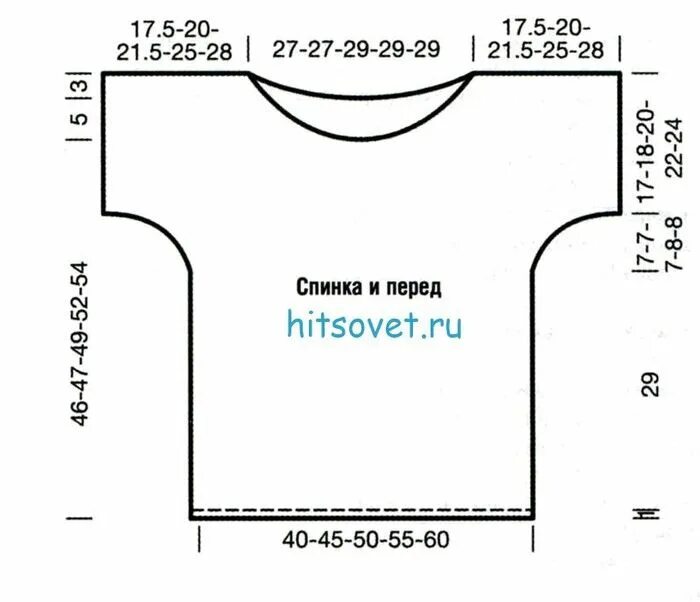 Пуловер с цельнокроенными рукавами выкройка 3456 (700x602, 44Kb) в 2022 г Вязание, Вязаные топы, Уроки вязания