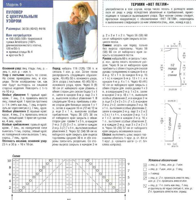 Пуловер спицами схемы описание Без заголовка. Обсуждение на LiveInternet - Российский Сервис Онлайн-Дневников