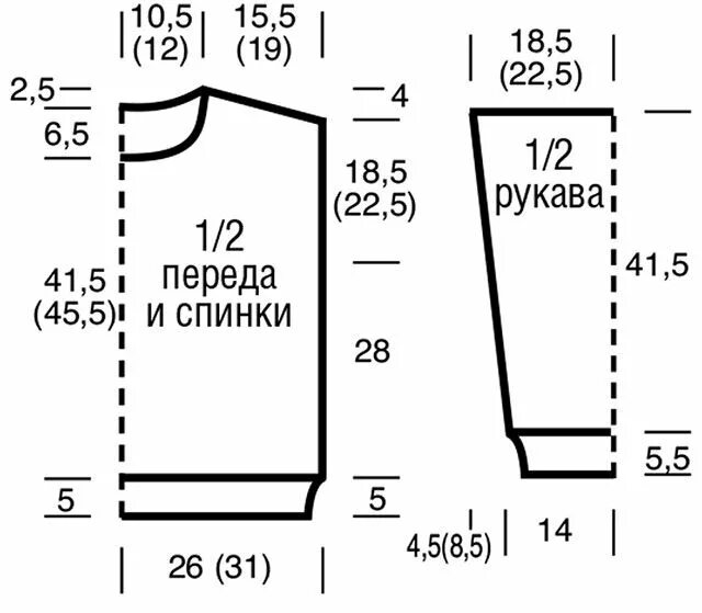 Пуловер выкройка женская Женские кофты из пряжи оттенков цвета мальвы спицами - 3 схемы вязания с описани