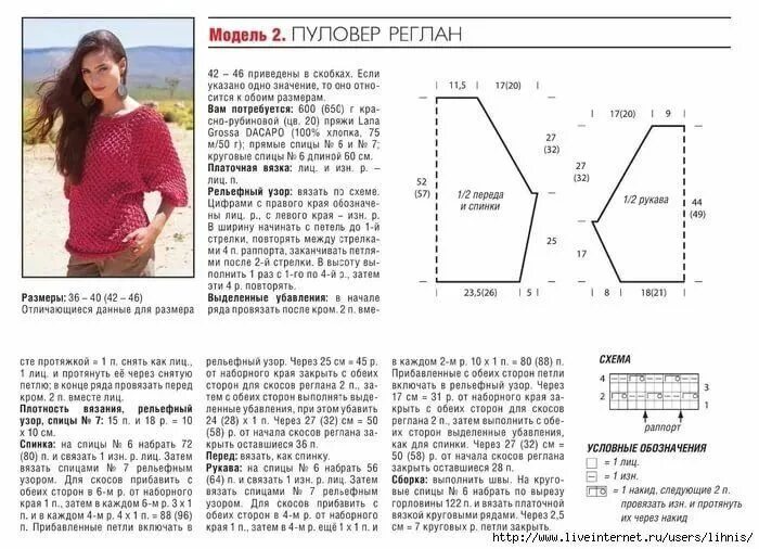 Пуловер женский спицами реглан схемы джемпер женский спицами из тонкой пряжи регланом сверху для начинающих спицами: 