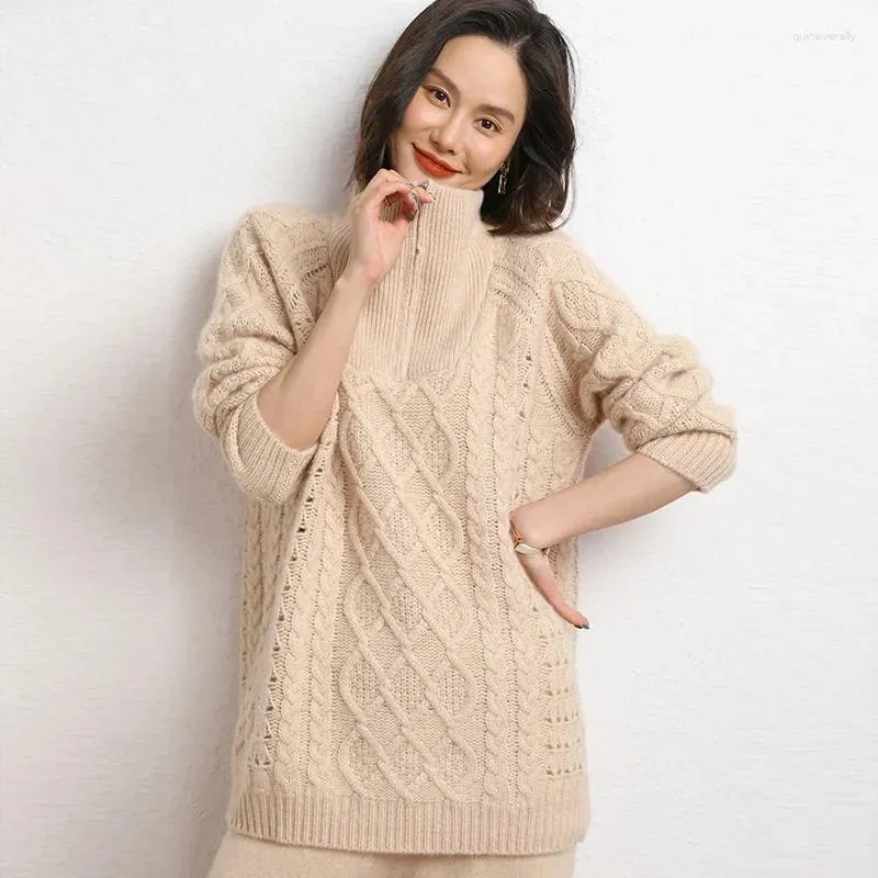 Пуловер женский тренды осени 2024 года Maglioni Da Donna 2024 Maglione Di Cashmere Autunno Inverno Moda Pullover Addens