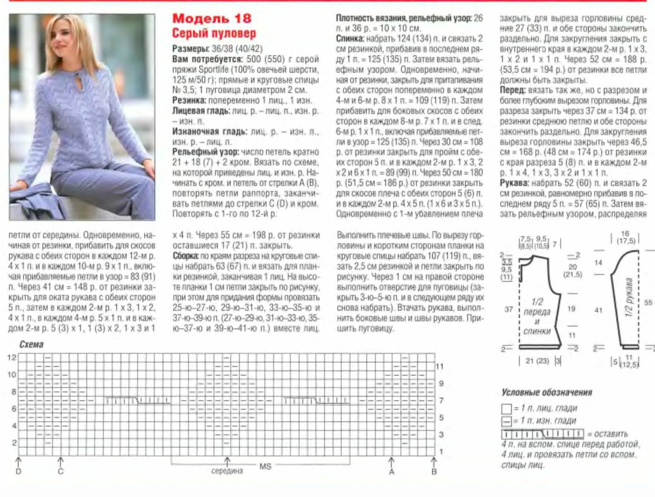 Пуловер женский вязать спицами схема и описание Pulovry, svetry, vesty Položek v kategorii pulovry, svetry, vesty Blog foxa712: 