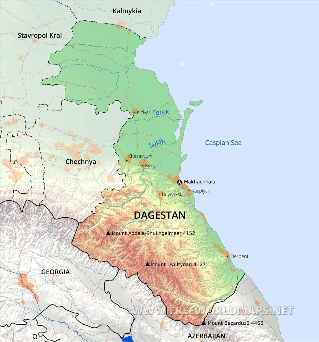 Пульс республика дагестан городской округ махачкала фото Dagestan Maps