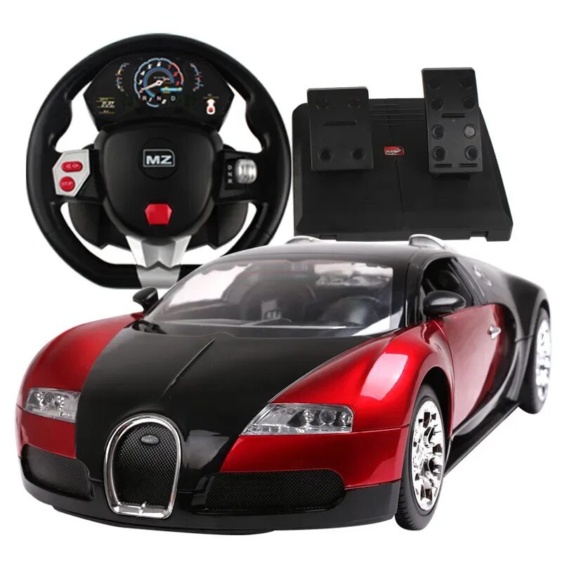 Пультом машины фото 2014 Bugatti Veyron 1:14 Gravity Suspension Steering Wheel Pedal Toy Remote Cont