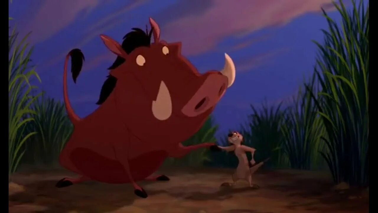 Пумба король лев фото Il re leone 3 - timon e pumba si incontrano per la primma volta - YouTube