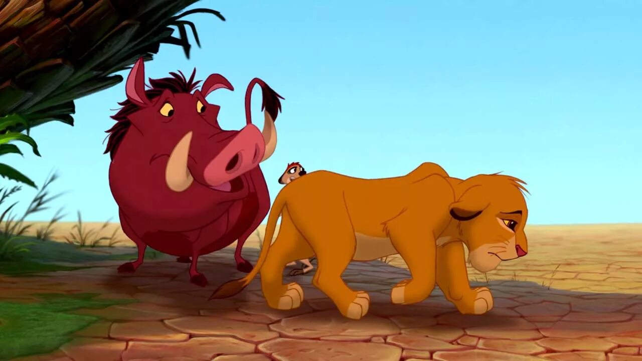 Пумба король лев фото The Lion King - Timon And Pumbaa Find Simba (Finnish Blu-ray Version) HD - YouTu