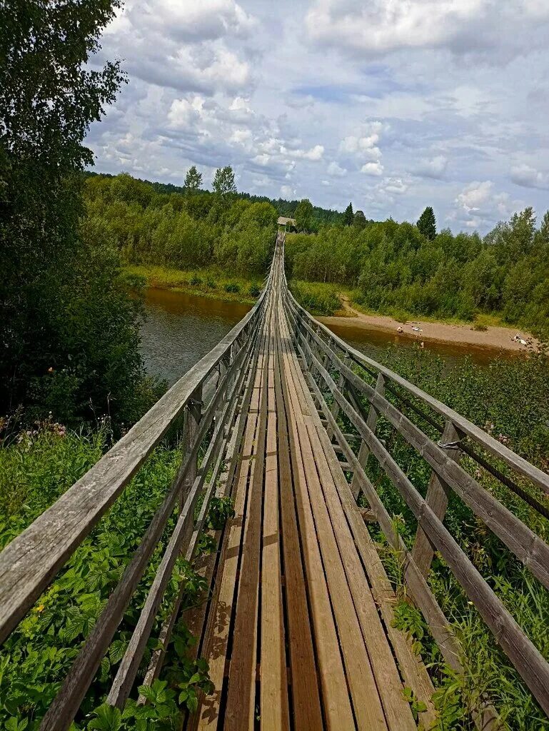 Пумсинский мост река кильмезь фото Пумсинский мост, достопримечательность, река Кильмезь - Яндекс Карты