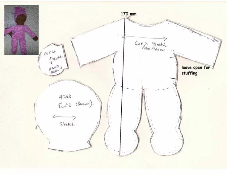 Пупс своими руками выкройка Baby doll pattern onesie with pic Baby doll pattern, Baby dolls, Doll pattern