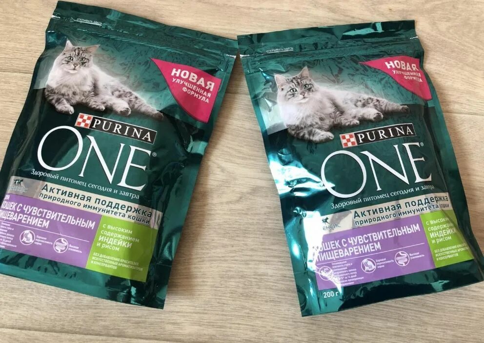 Пурина для кошек фото Сухой корм для кошек Purina ONE при чувствительном пищеварении с индейкой и рисо