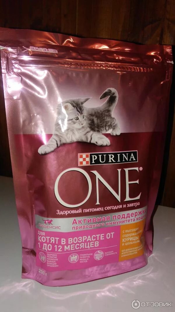 Пурина для котят фото Отзыв о Корм для котят Purina One Котёнок с удавольствием грызёт