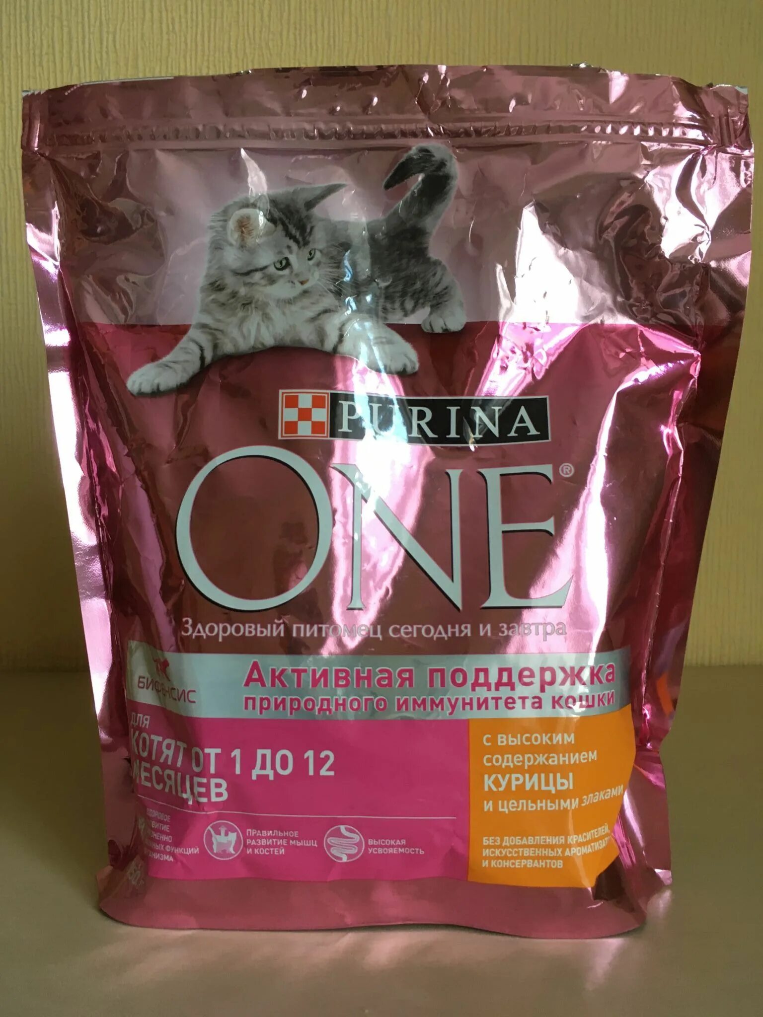 Пурина корм для котят фото Корм сухой для котят Purina ONE с курицей и цельными злаками 750 г 86591 - купит