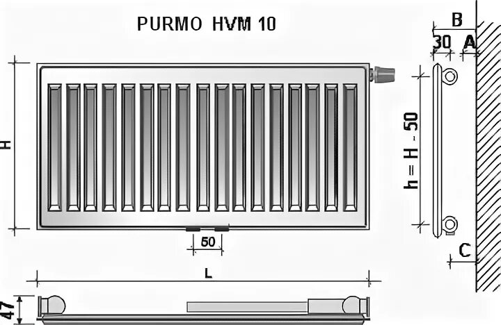 Пурмо нижнее подключение Purmo нижнее подключение