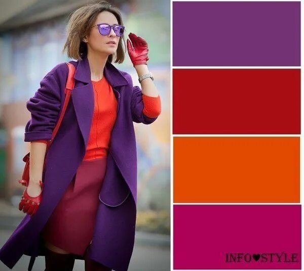 Пурпурный сочетание цветов в одежде Pin on Colour Palette Outfits Color combinations for clothes, Colour combination