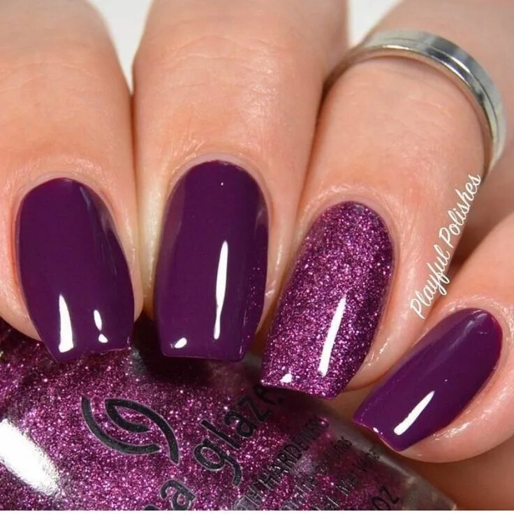 Пурпурный цвет маникюра Pin by Linda on nails Purple nails, Fancy nails, Nails