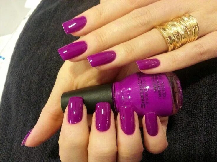 Пурпурный цвет маникюра фото Marco Antônio on Twitter Purple nails, Beautiful nails, Purple manicure