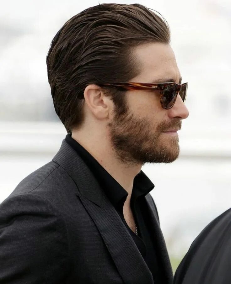 Пуш бэк прическа мужская Pin on Jake gyllenhaal Oblong face hairstyles, Mens haircuts medium, Quiff hairs